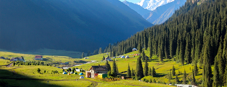 Mountain landscape in Central Asia